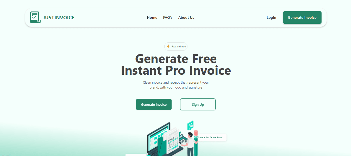 Generate Free Instant Pro Invoice